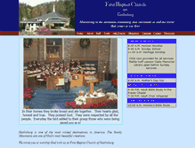 Tablet Screenshot of fbcgatlinburg.org